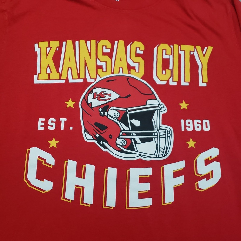 Kansas City Chief's Shirt Mens Large Red NFL G-III Short Sleeve